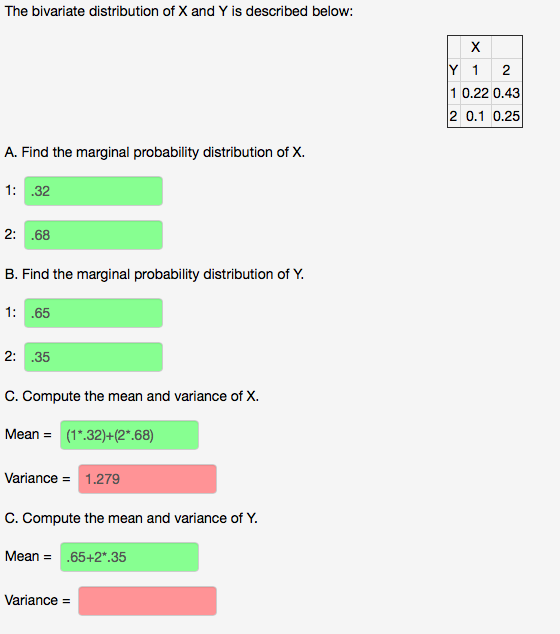 Solved The bivariate distribution of X and Y is described | Chegg.com