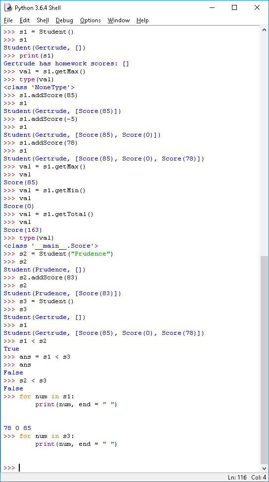 Solved Write a class Student that represents a student in a | Chegg.com