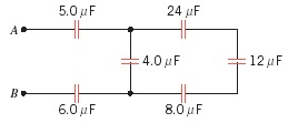 Solved Determine The Equivalent Capacitance Between A And B | Chegg.com