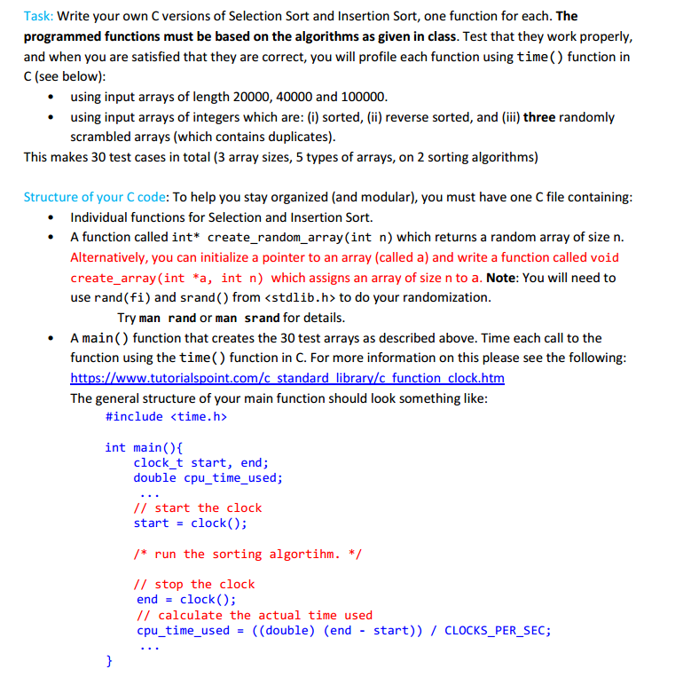 Write Your Own C Versions Of Selection Sort And Chegg Com   PhpKlRvp0 