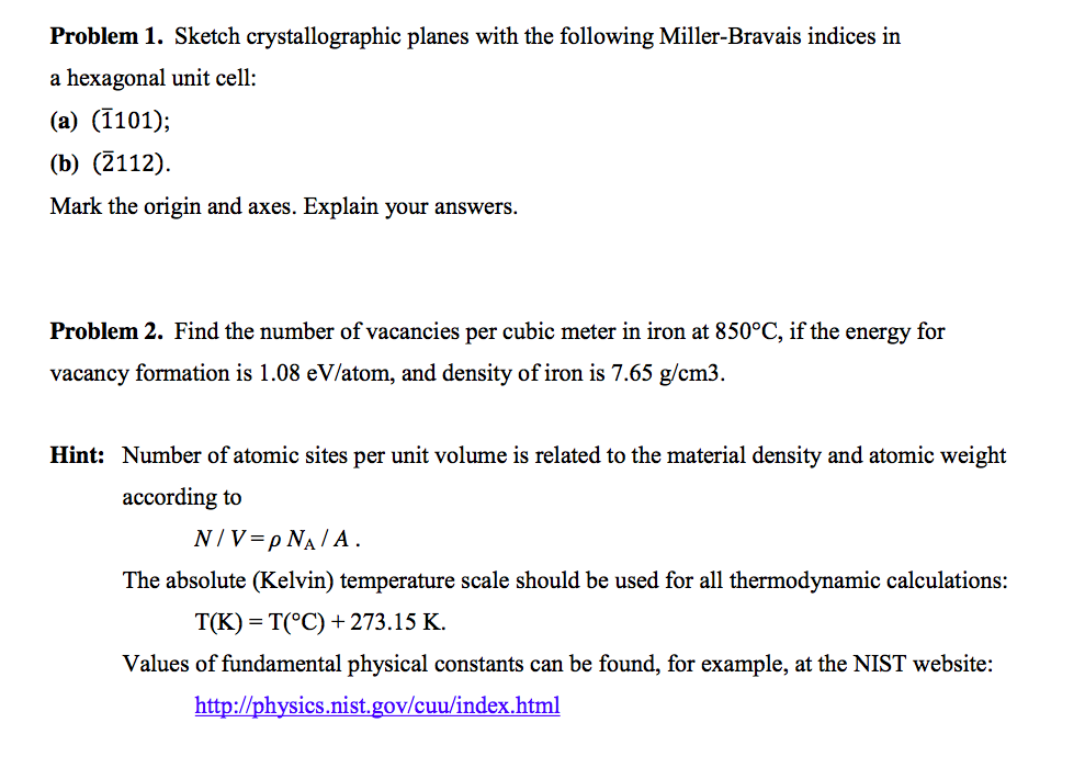 Solved Sketch Crystallographic Planes With The Following