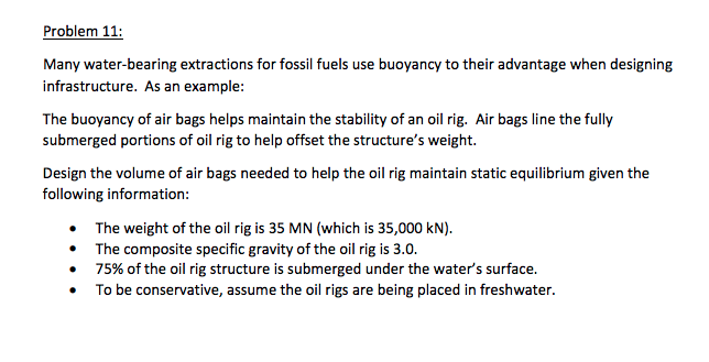 Solved Problem 11: Many water-bearing extractions for fossil | Chegg.com