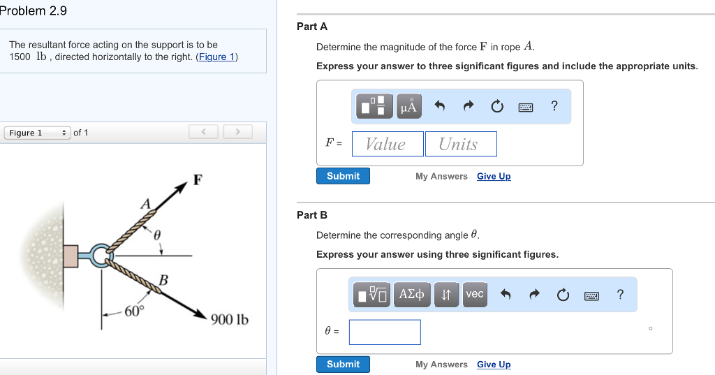 Solved The resultant force acting on the support is to be | Chegg.com