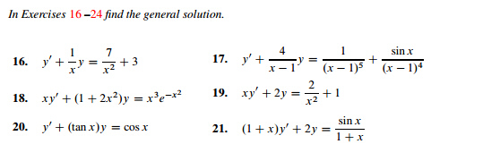 Solved In Exercises 16-24 find the general solution. | Chegg.com