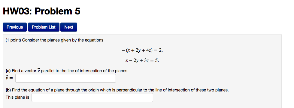 Solved Consider The Planes Given By The Equations -(x + 2y | Chegg.com