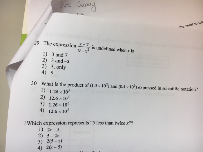 Five Less Than Twice A Number Algebraic Expression