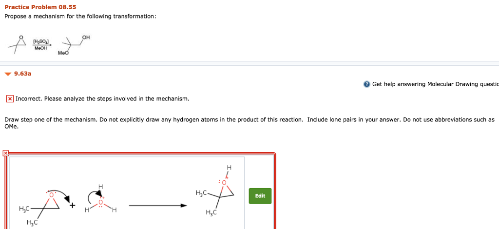 Solved Practice Problem 08.55 Propose a mechanism for the | Chegg.com