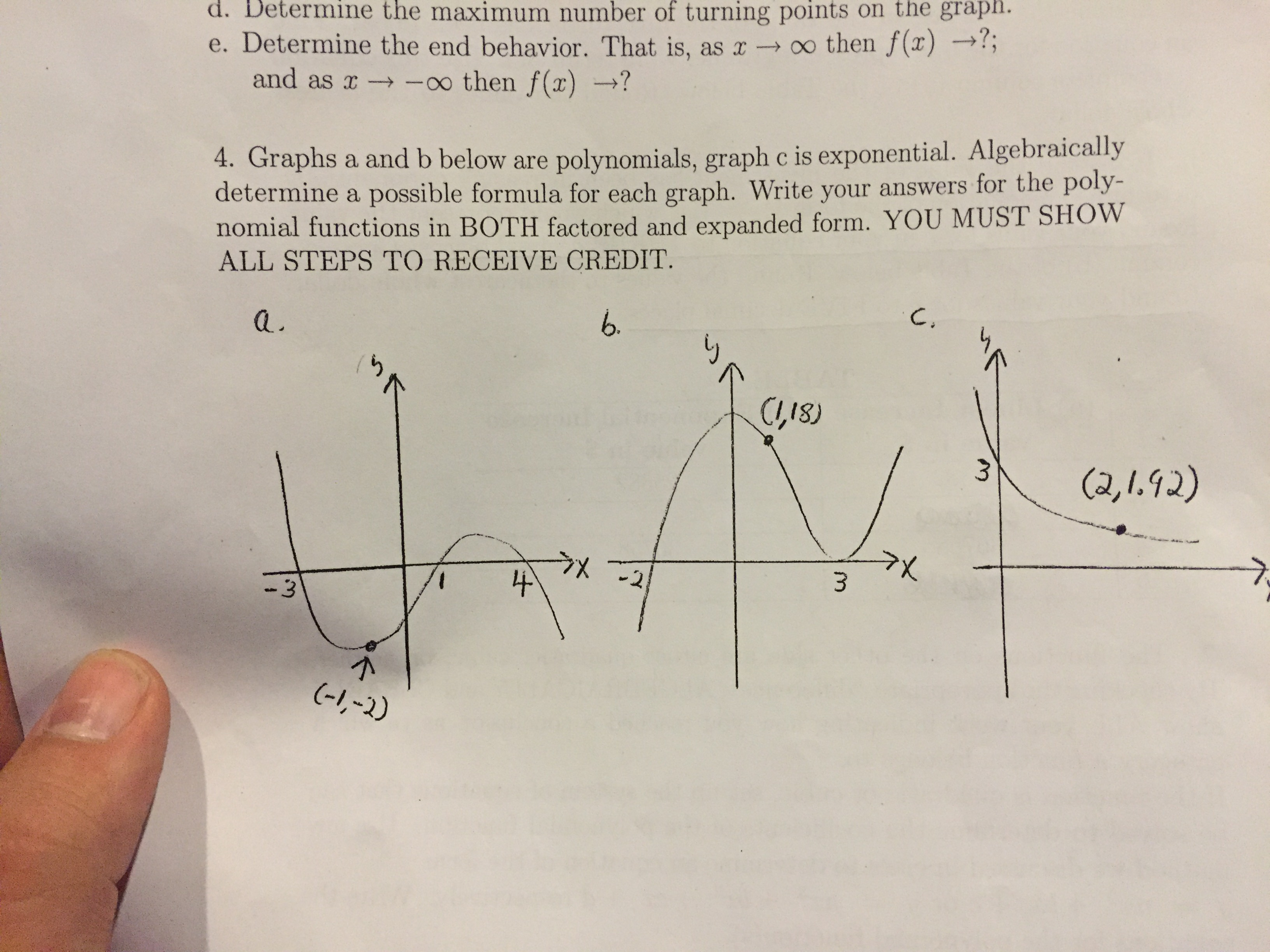 identify point on graph r