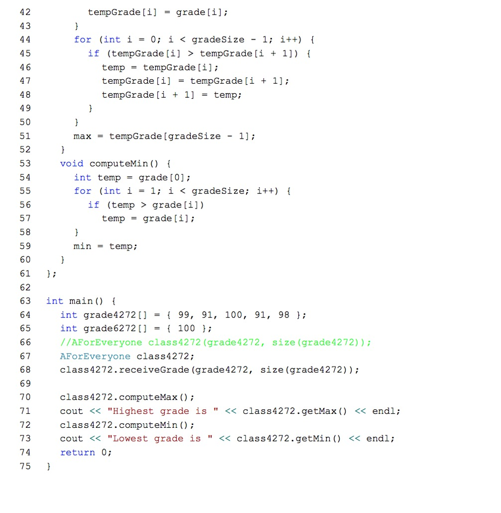 Solved 1. The first Class example was given in class. Write | Chegg.com