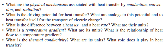 Solved What are the physical mechanisms associated with heat | Chegg.com