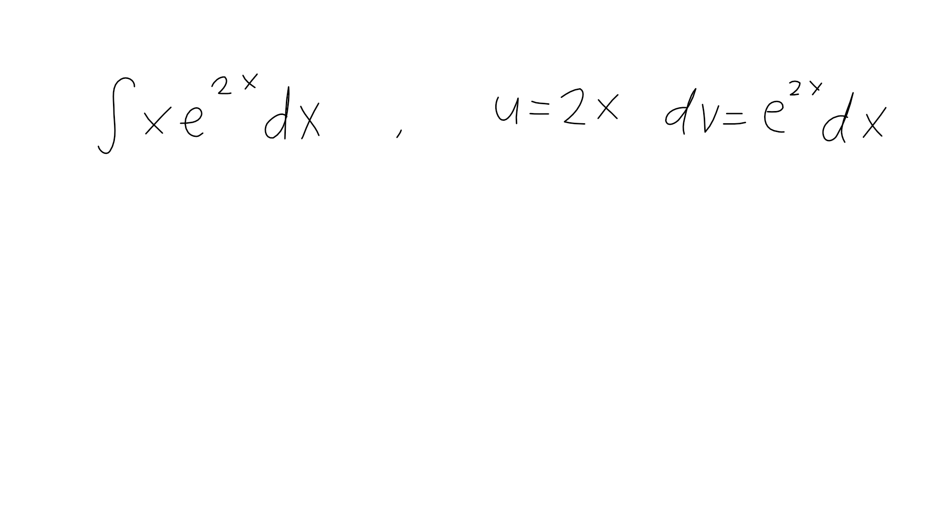 ∫ x 2 e 2x dx