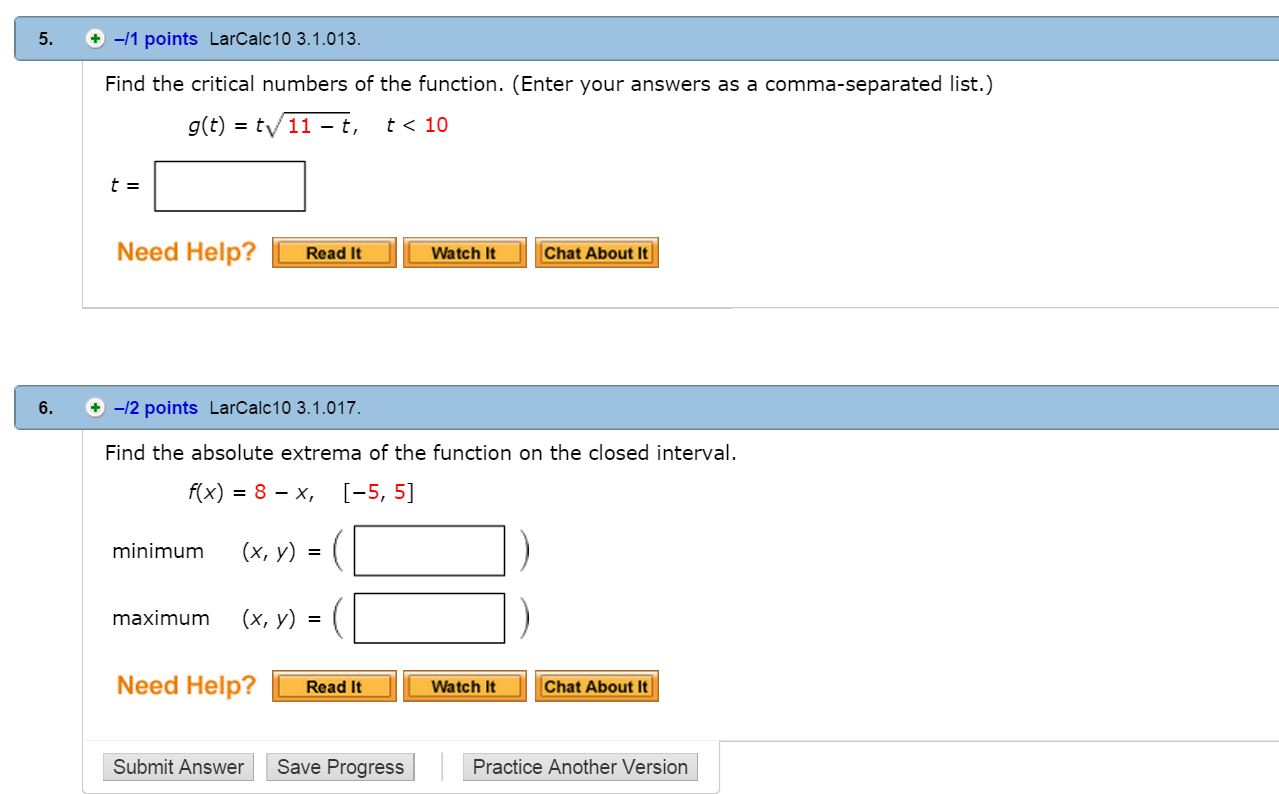 Solved find the critical numbers of the function enter chegg