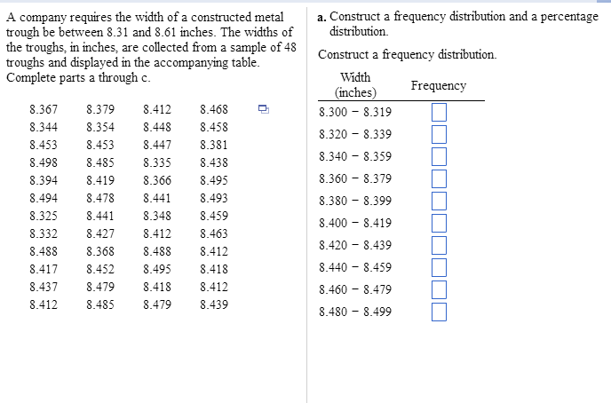 Solved A. Construct A Frequency Distribution And | Chegg.com