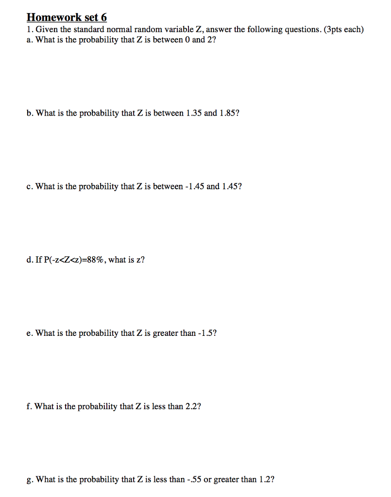 random homework question