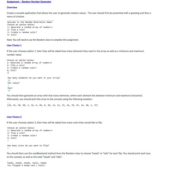 random assignment number generator