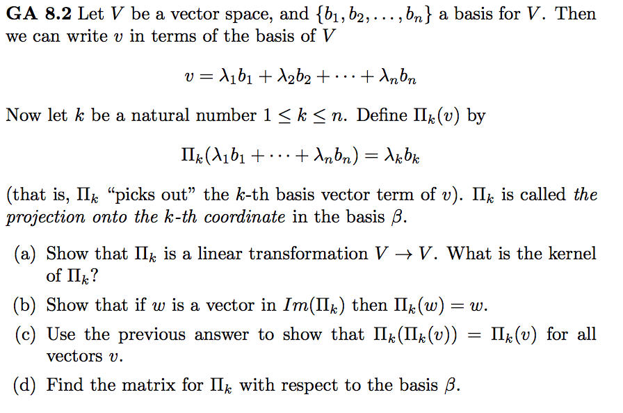 Solved Let V Be A Vector Space, And {b_1, B_2, Ellipsis ., | Chegg.com