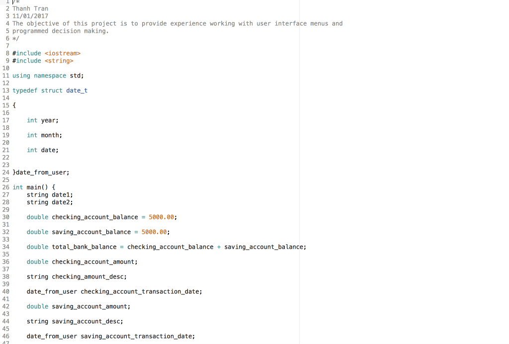 Solved Project # 4 The objective of this project is to | Chegg.com