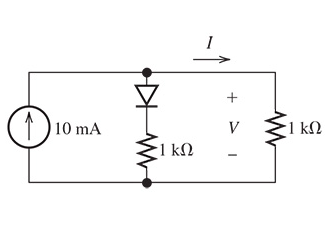 Solved A) Find the value of I for the circuit B) Find the | Chegg.com