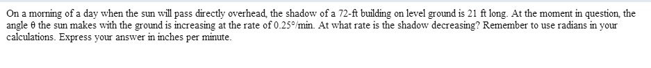 solved-on-a-morning-of-a-day-when-the-sun-will-pass-directly-chegg