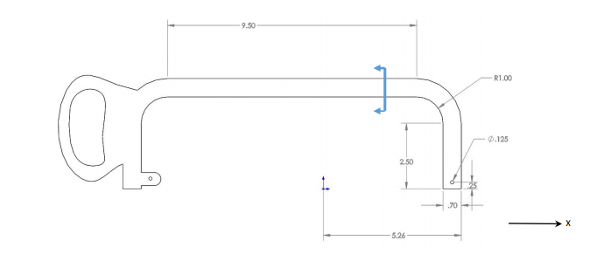 Solved The hacksaw frame shown in Figure 1 is fabricated | Chegg.com