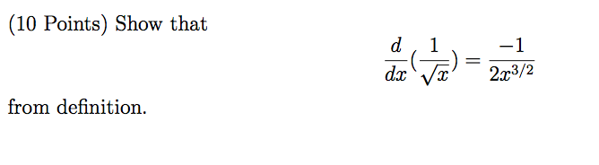 Solved Show That D dx 1 Squareroot X 1 2x 3 2 From Chegg
