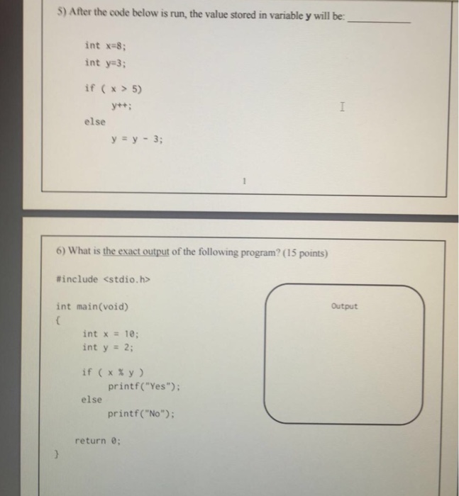 Solved After the code below is run, the value stored in | Chegg.com