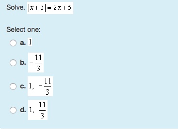 (- 2x 11 2 5 (- 2x 11 )  6