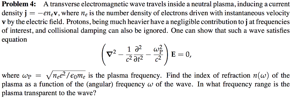 solved-problem-4-a-transverse-electromagnetic-wave-travels-chegg