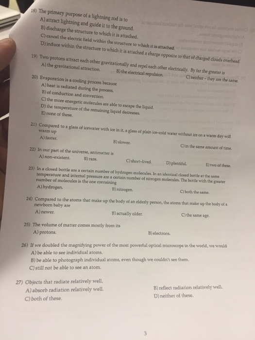 Solved 18) The primary purpose of a lightning rod is to