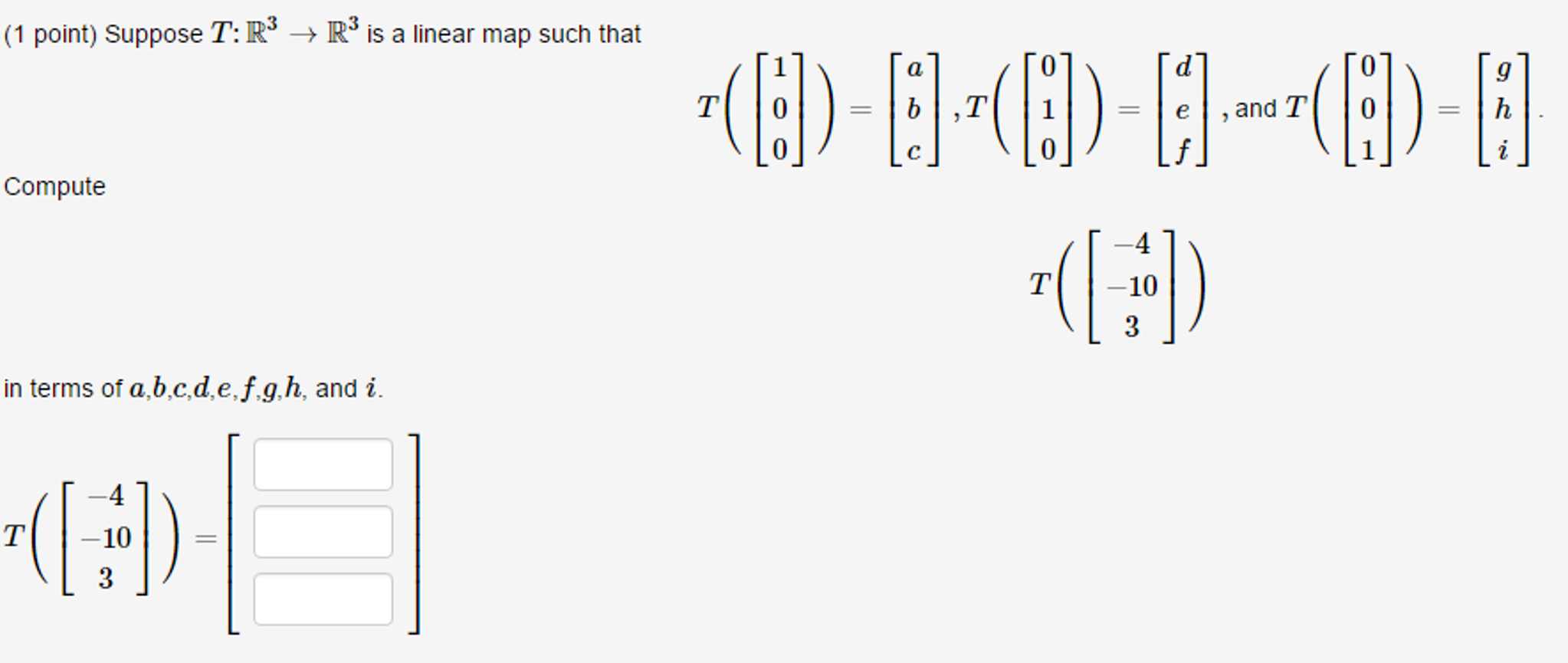 Solved Please show work, this is linear algebra / | Chegg.com