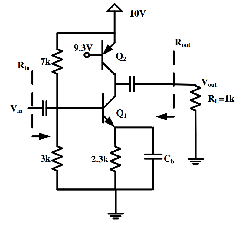 Solved For the active load circuit below 1) Assuming Beta1 | Chegg.com