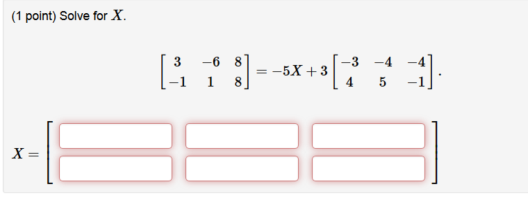 3 x 4 5 8