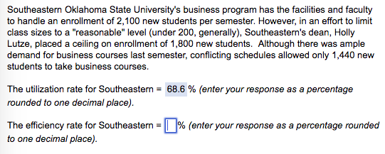 Solved Southeastern Oklahoma State University's Business | Chegg.com