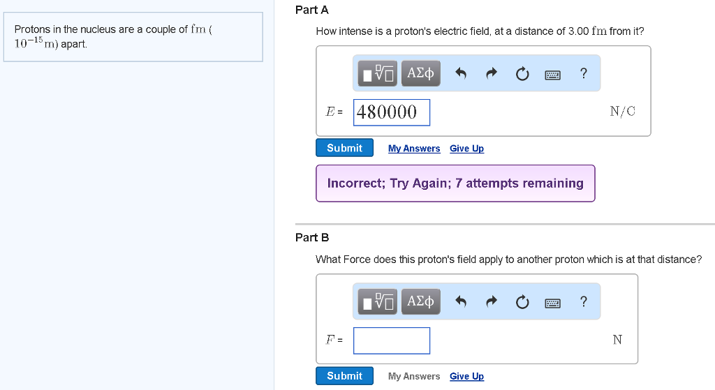 solved-protons-in-the-nucleus-are-a-couple-of-fm-10-15m-chegg