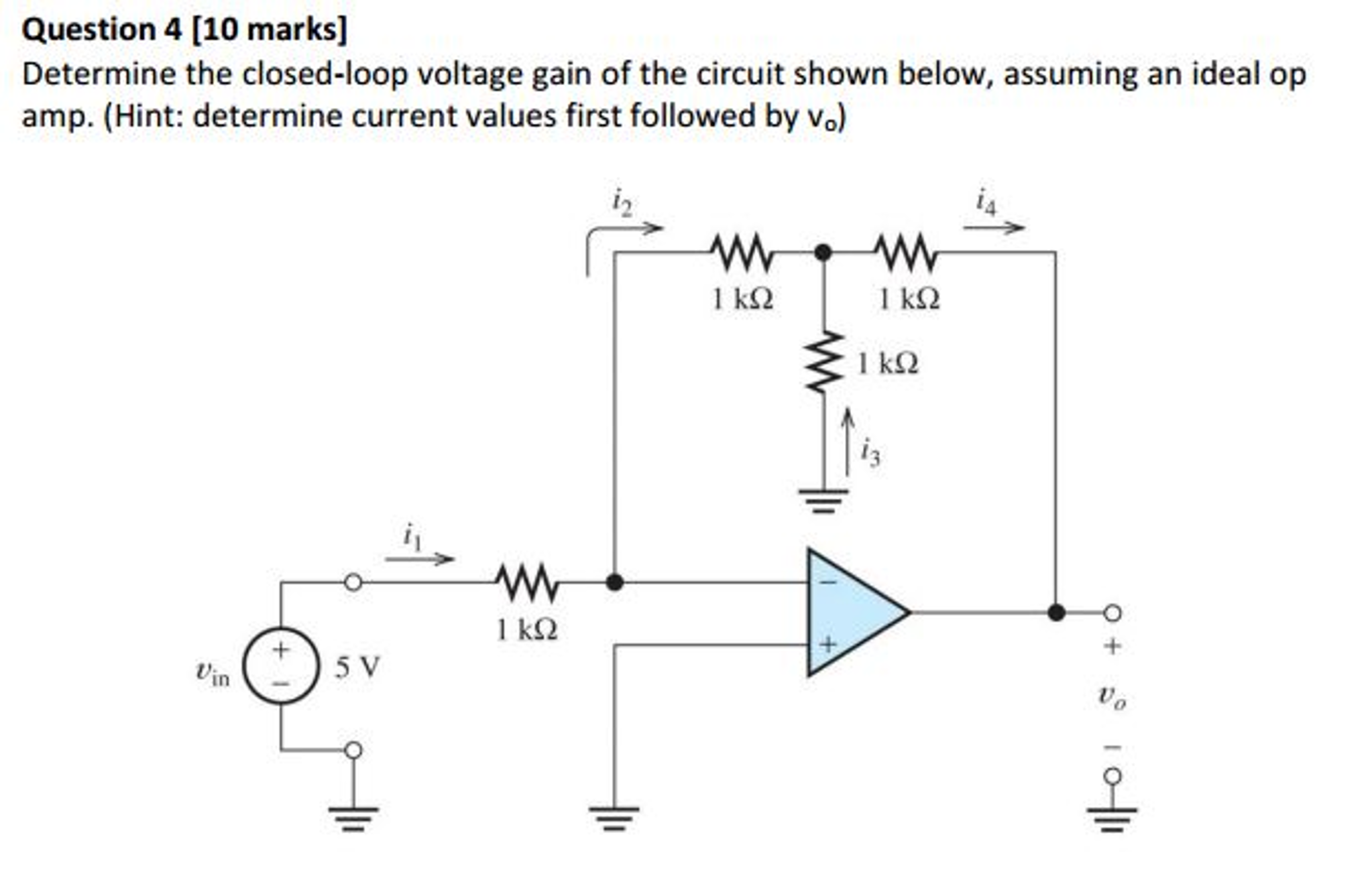 solved-determine-the-closed-loop-voltage-gain-of-the-circuit-chegg