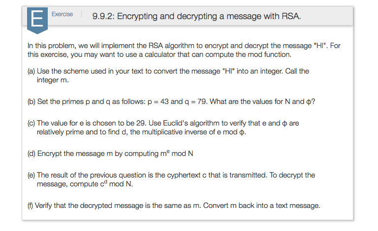 rsa encrypt and decrypt algorithms python