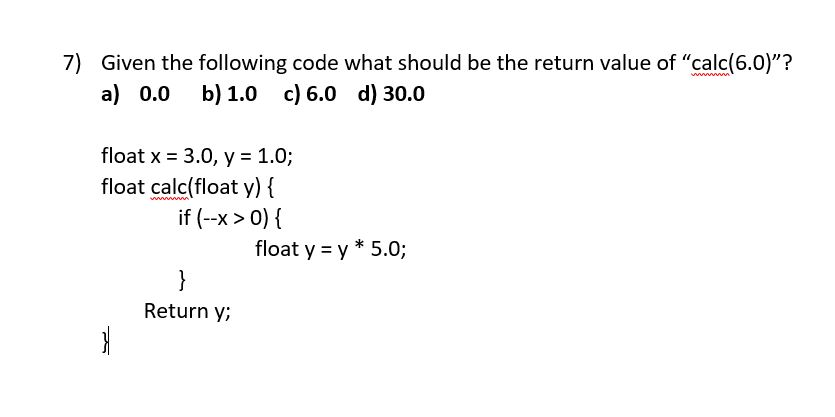 Solved ITS A MULTIPLE CHOICE QUESTION USING C PROGRAMMING | Chegg.com