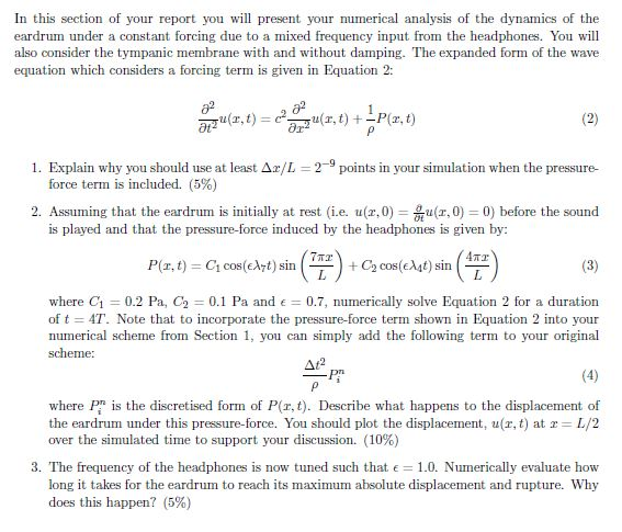 In This Section Of Your Report You L Present Your Chegg