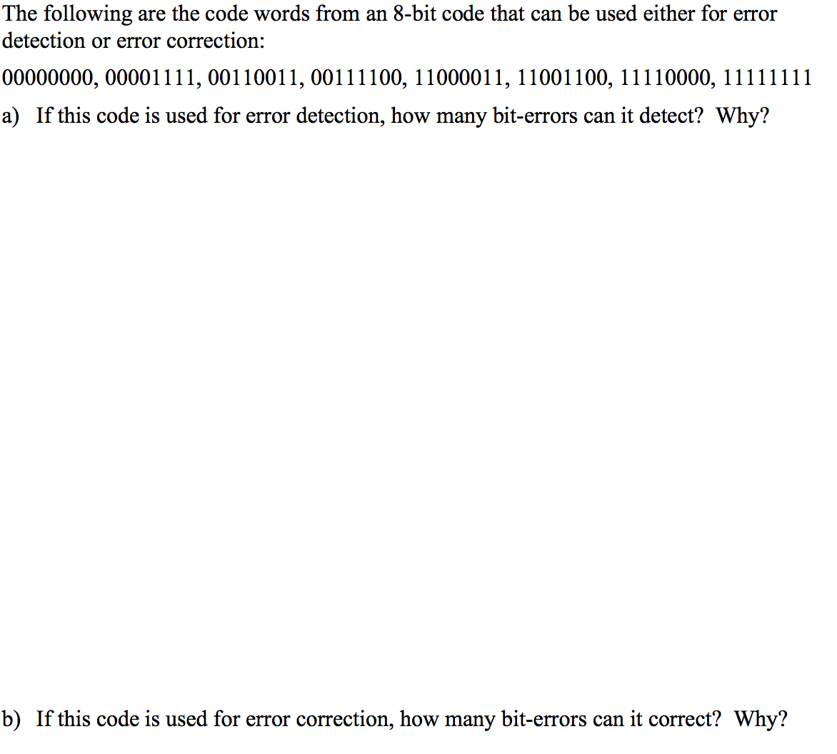 solved-the-following-are-the-code-words-from-an-8-bit-code-chegg