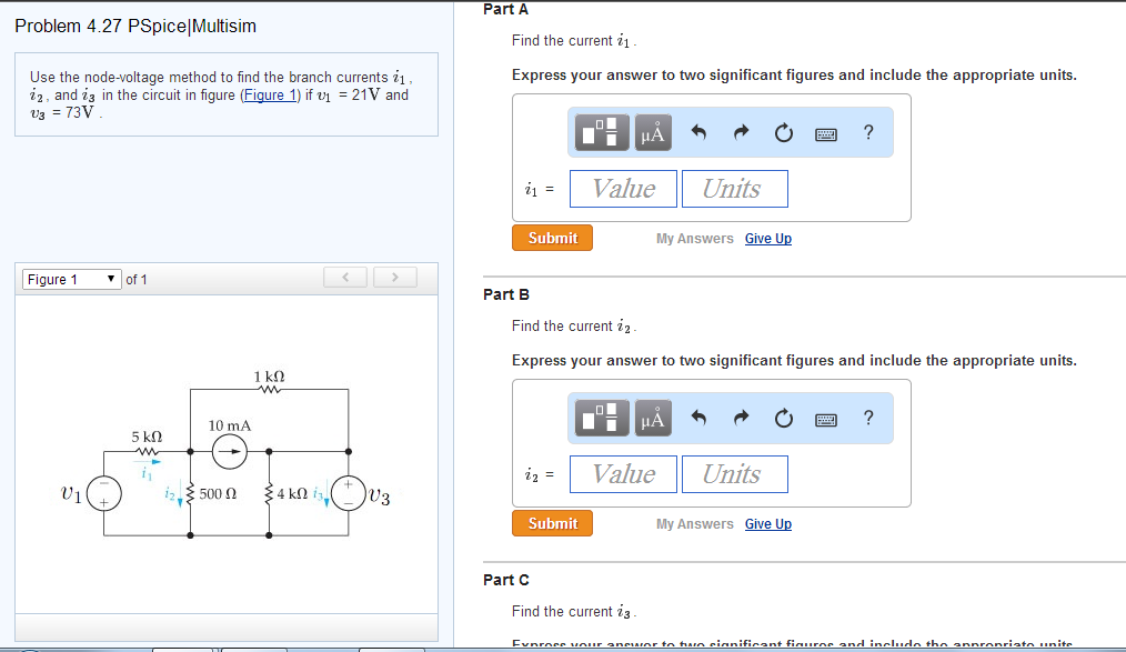 Solved PSpice|Multisim Use The Node-voltage Method To Find | Chegg.com