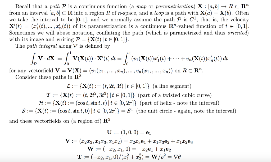Solved Recall that a path P is a continuous function (a map | Chegg.com