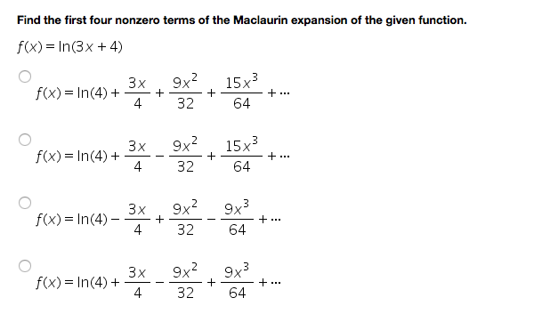 solved-find-the-first-four-nonzero-terms-of-the-maclaurin-chegg