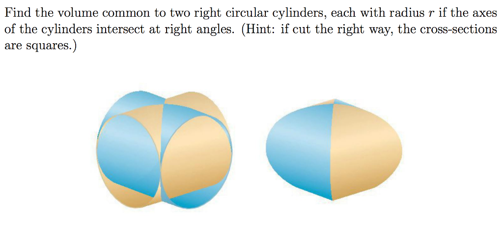 volume of right circular cylinders