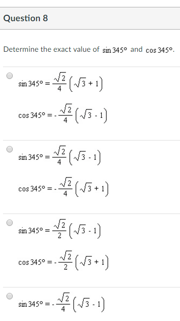 solved-determine-the-exact-value-of-sin-345-degree-and-cos-chegg