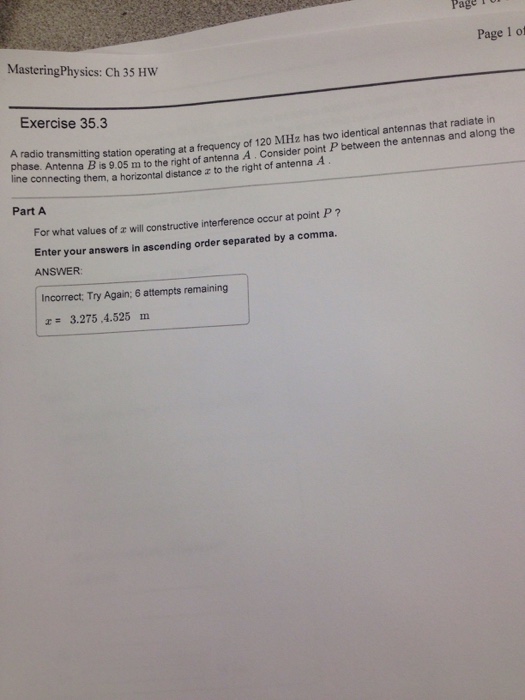 Solved A radio transmitting station operating at a frequency