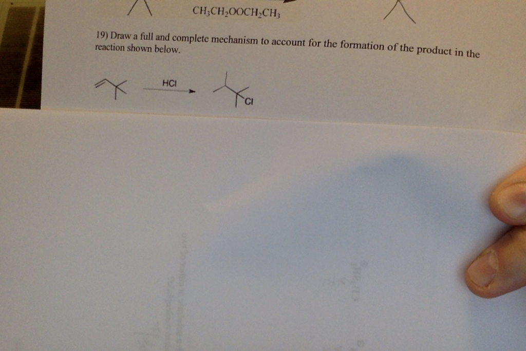 Solved Draw a full and complete mechanism to account for the | Chegg.com