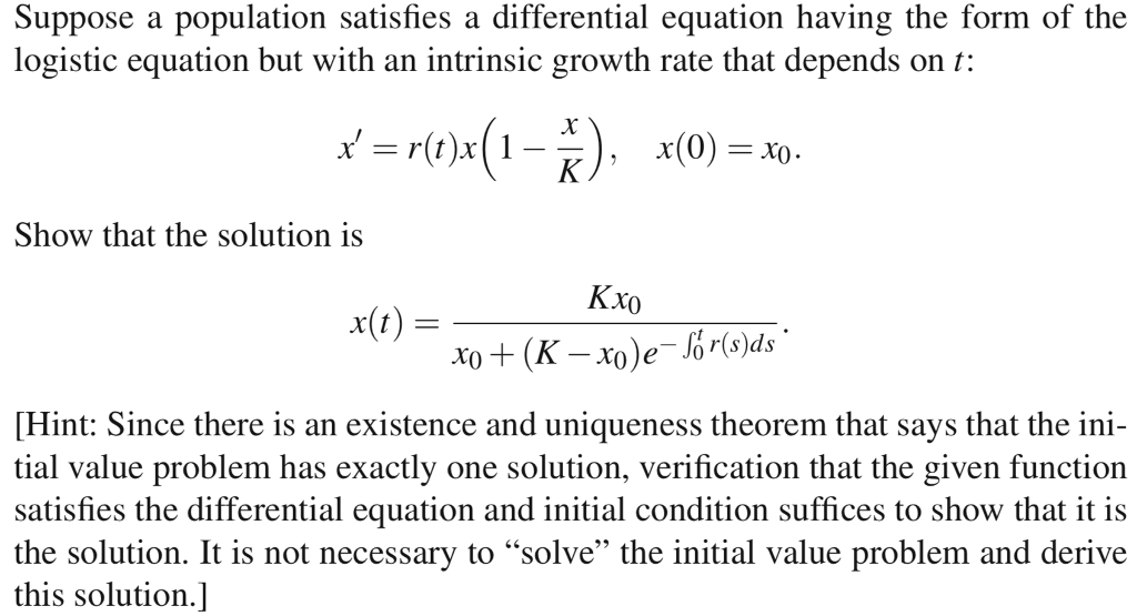 Solved Suppose a population satisfies a differential