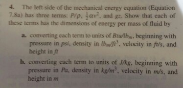 Solved (P/rho + 1/2 alpha v_avg^2 + gz)_2 - (P/rho + 1/2 | Chegg.com