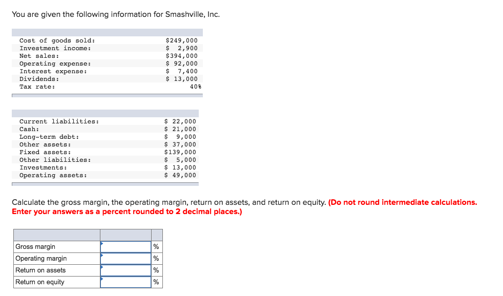Solved You are given the following information for | Chegg.com