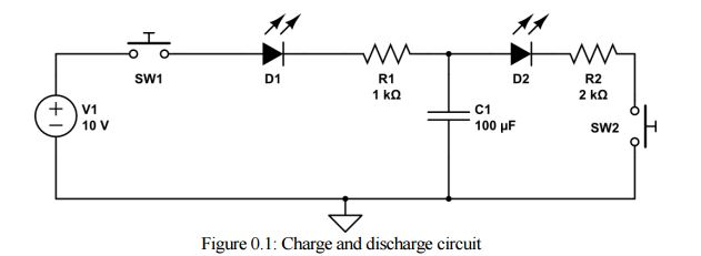 Solved Calculate charging and discharging times in circuits | Chegg.com